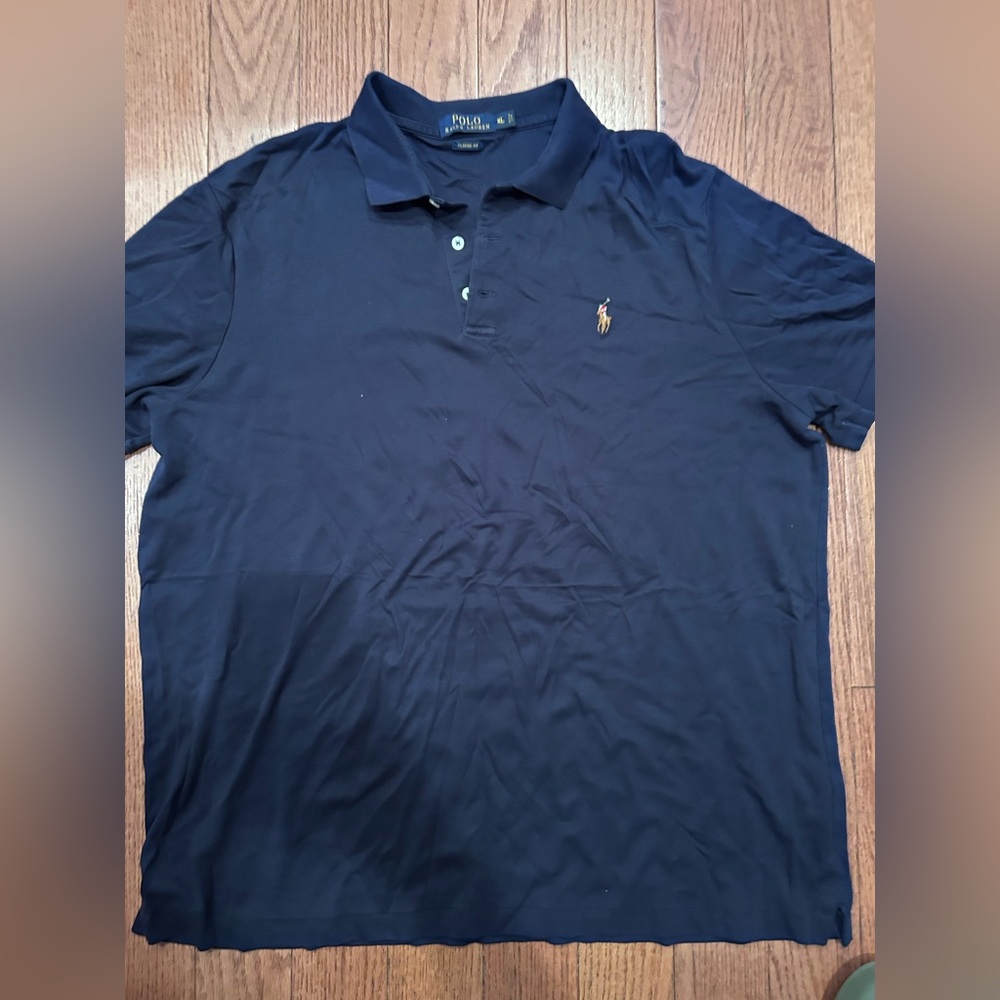 Polo by Ralph Lauren Men's Dark Blue Polo Shirt